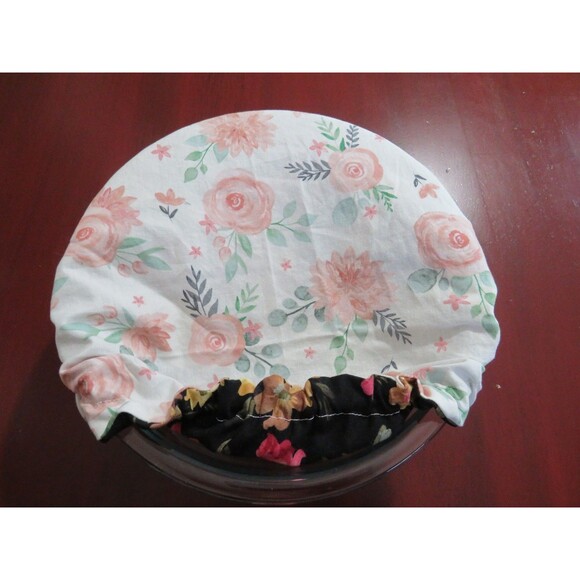 Kitchenaid Bowl Cover, Reversible Cottage Rose and Pink Floral Mixer Cover - Picture 5 of 6